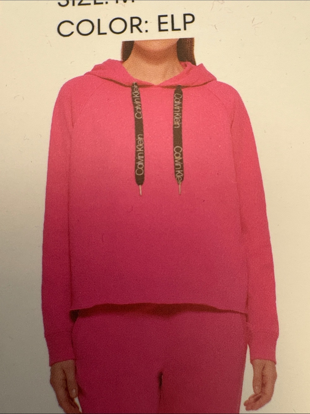 Ladies Pink Hooded Jacket -Calvin Klein